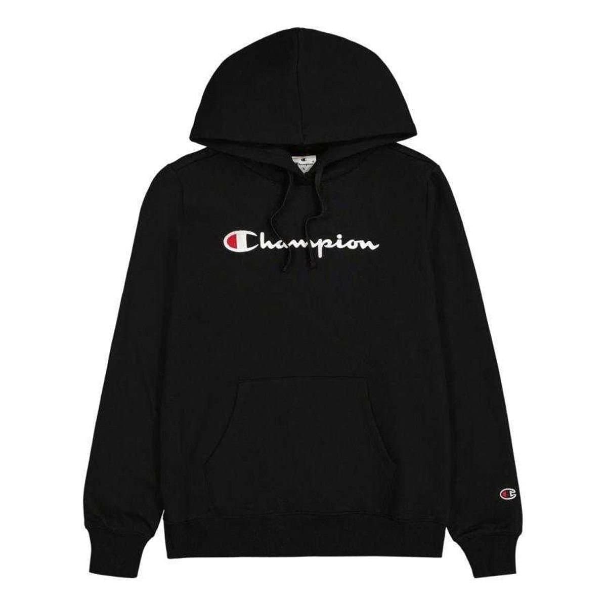Champion Champion Women's Large Logo Hoodie in Black