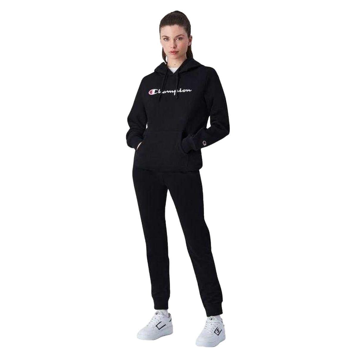 Champion Champion Women's Large Logo Hoodie in Black - 4