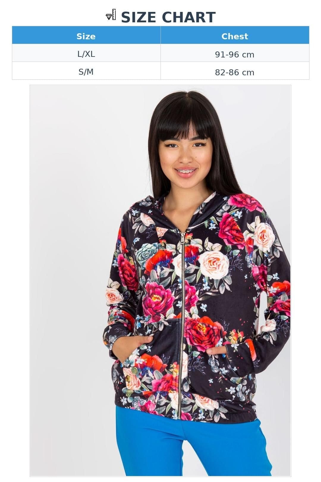 Love Lace Love Lace Women's Paris Rue Zippered Hooded Sweatshirt in Black - 4