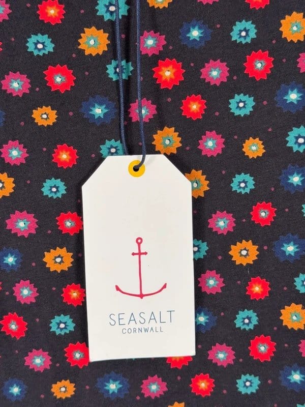 Seasalt Cornwall Seasalt Cornwall Spell Bound Dress Winter Star Onyx Tall UK 10 Organic Cotton - 1