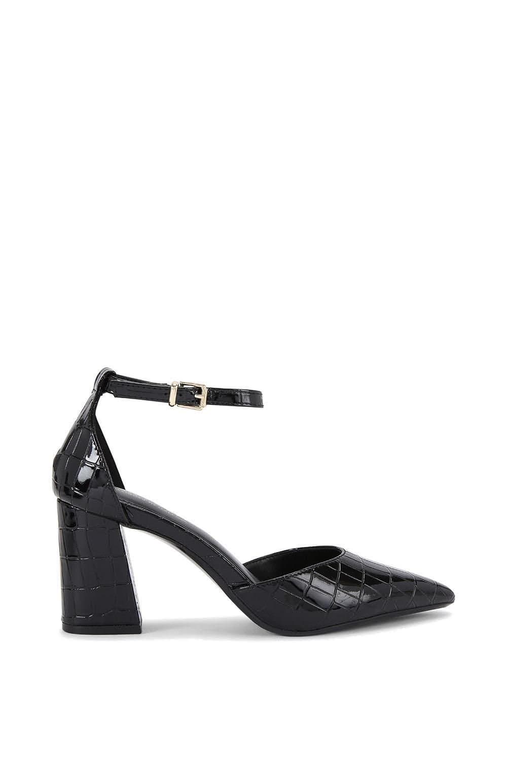 Carvela Carvela Women's 'Refined Court' Croc Print Heels in Black
