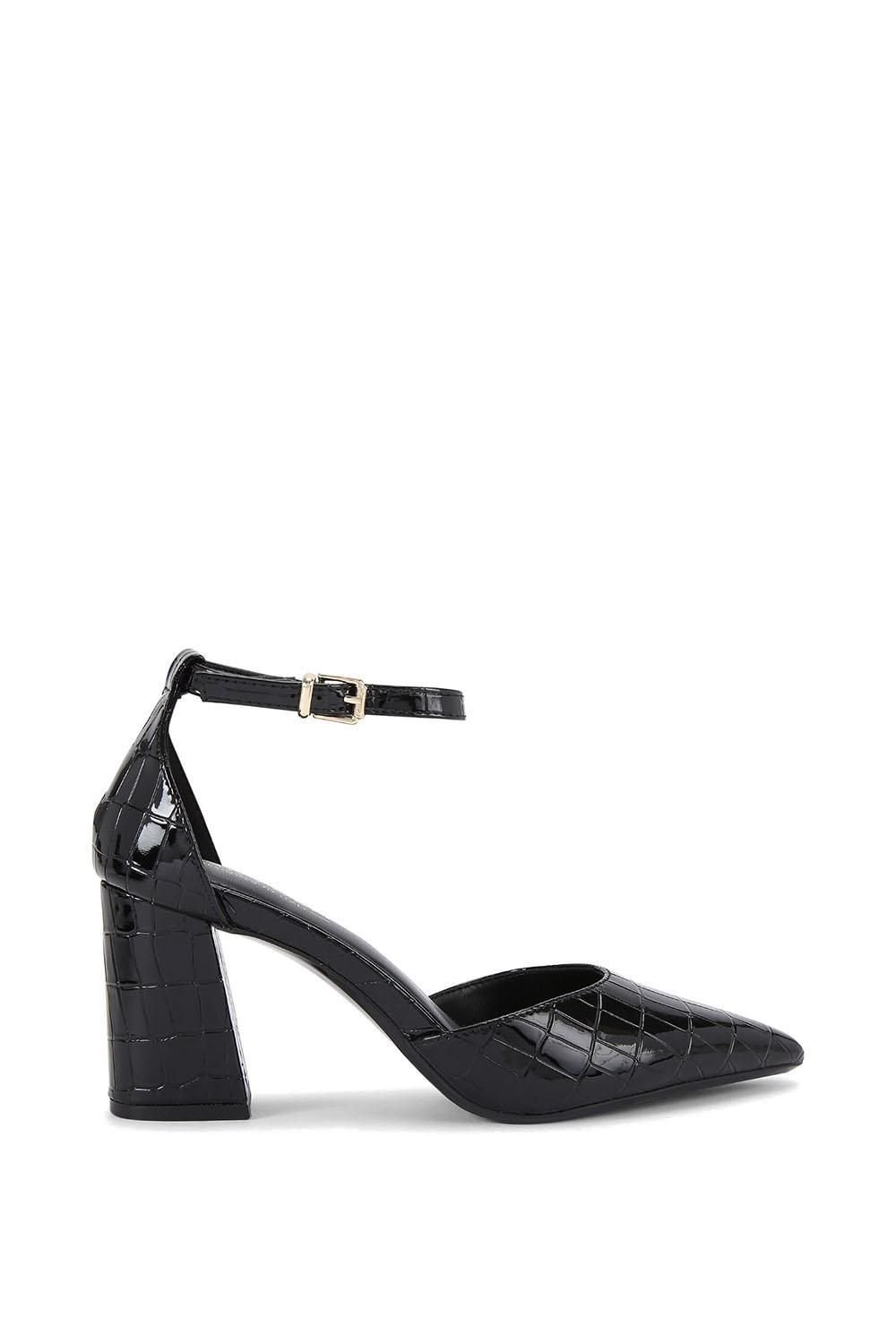 Carvela Carvela Women's 'Refined Court' Croc Print Heels in Black - 3