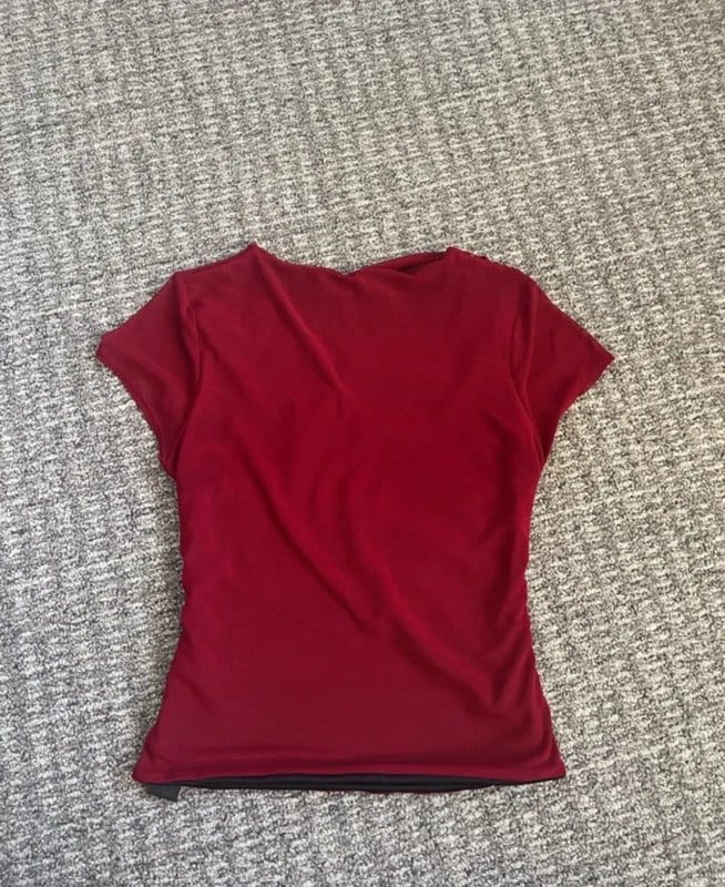 ASOS Design asos red ruched top - 1