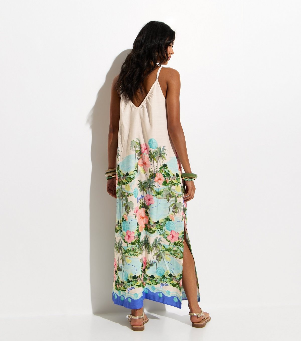 New Look Women's White Tropical Beach Maxi Dress New Look - 4