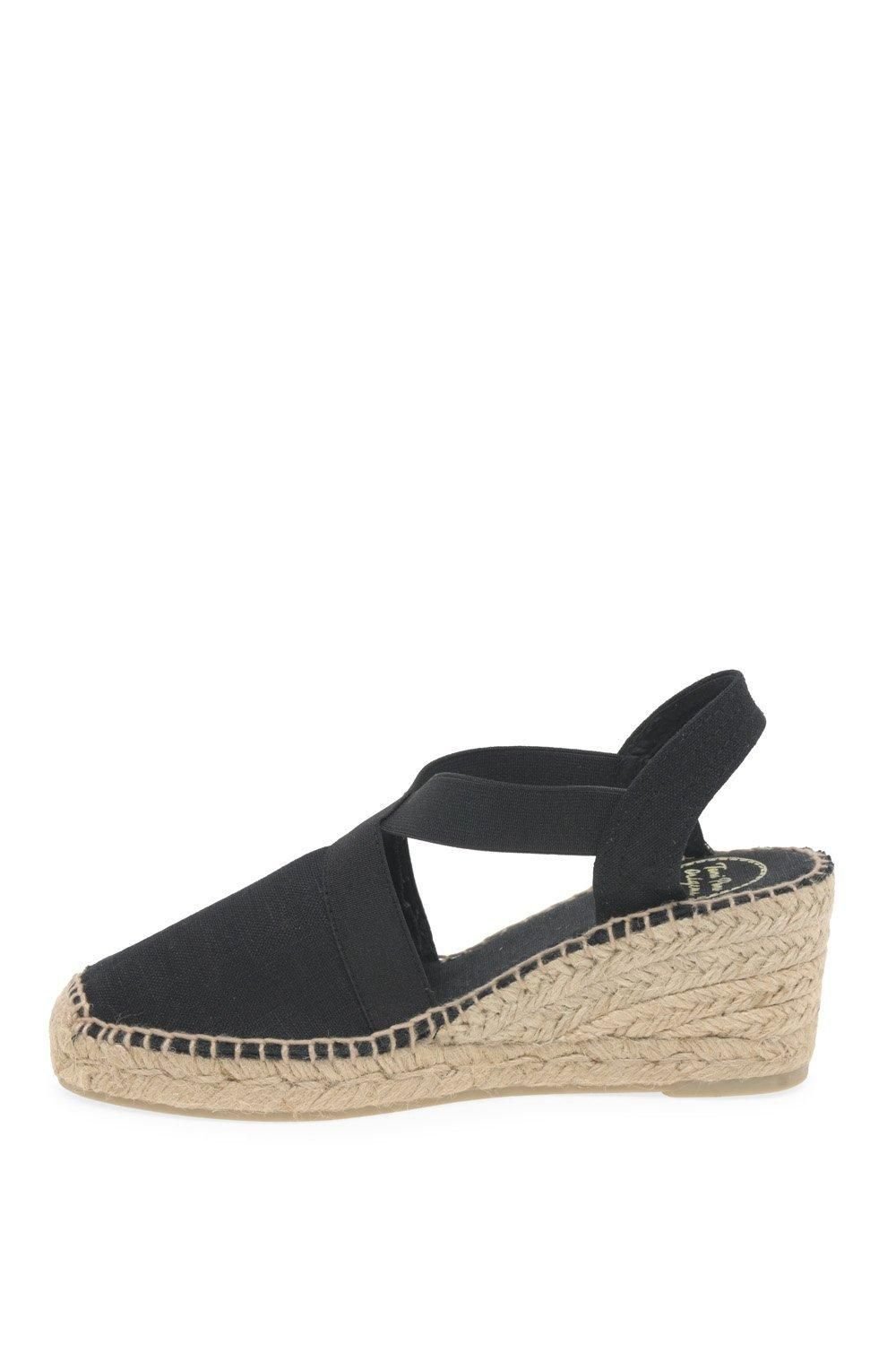 Toni Pons Toni Pons Women's 'Ter' Wedge Heeled Espadrilles in Black - 2