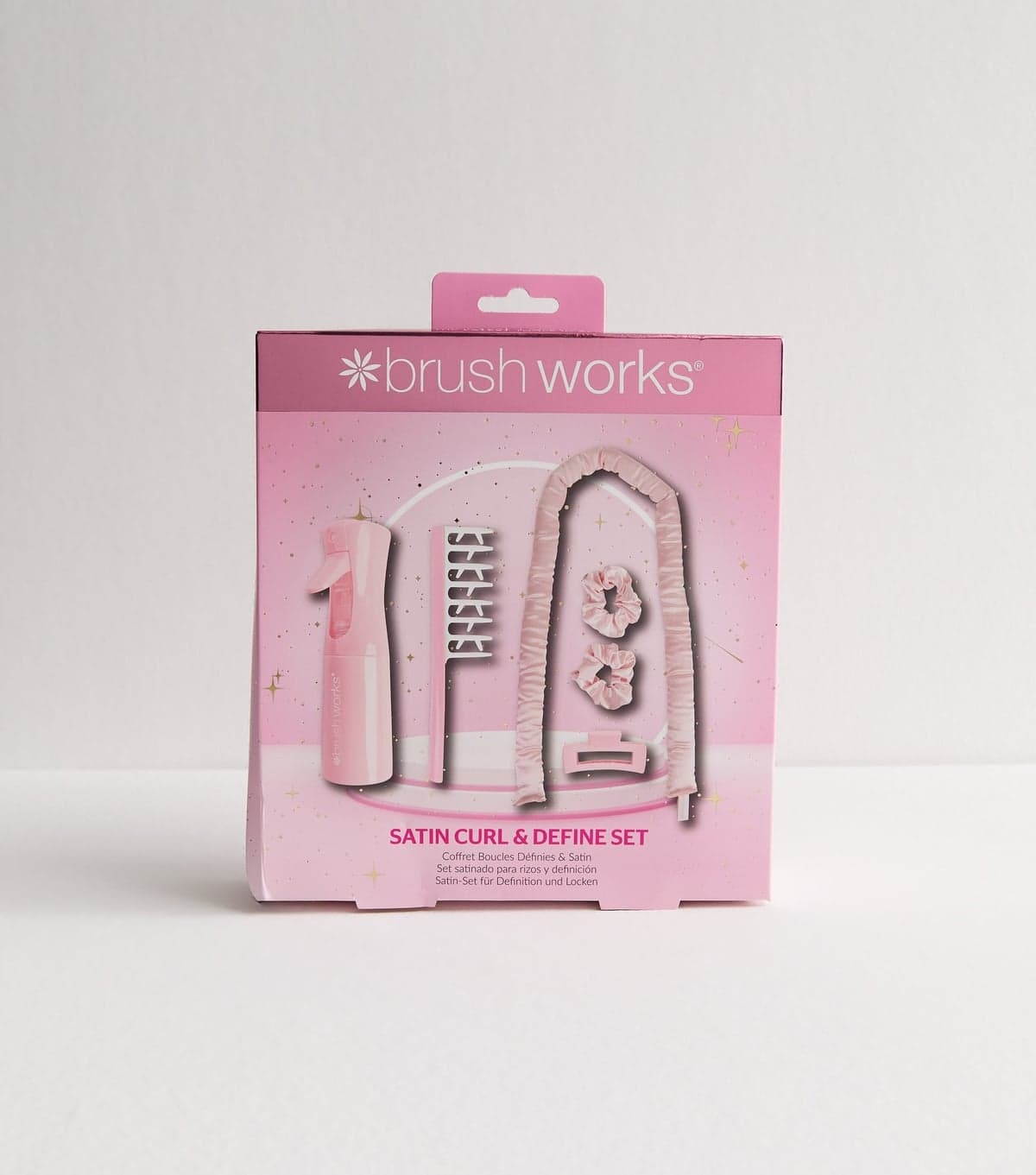 Brushworks Pink Satin Curl and Define Set Brushworks New Look