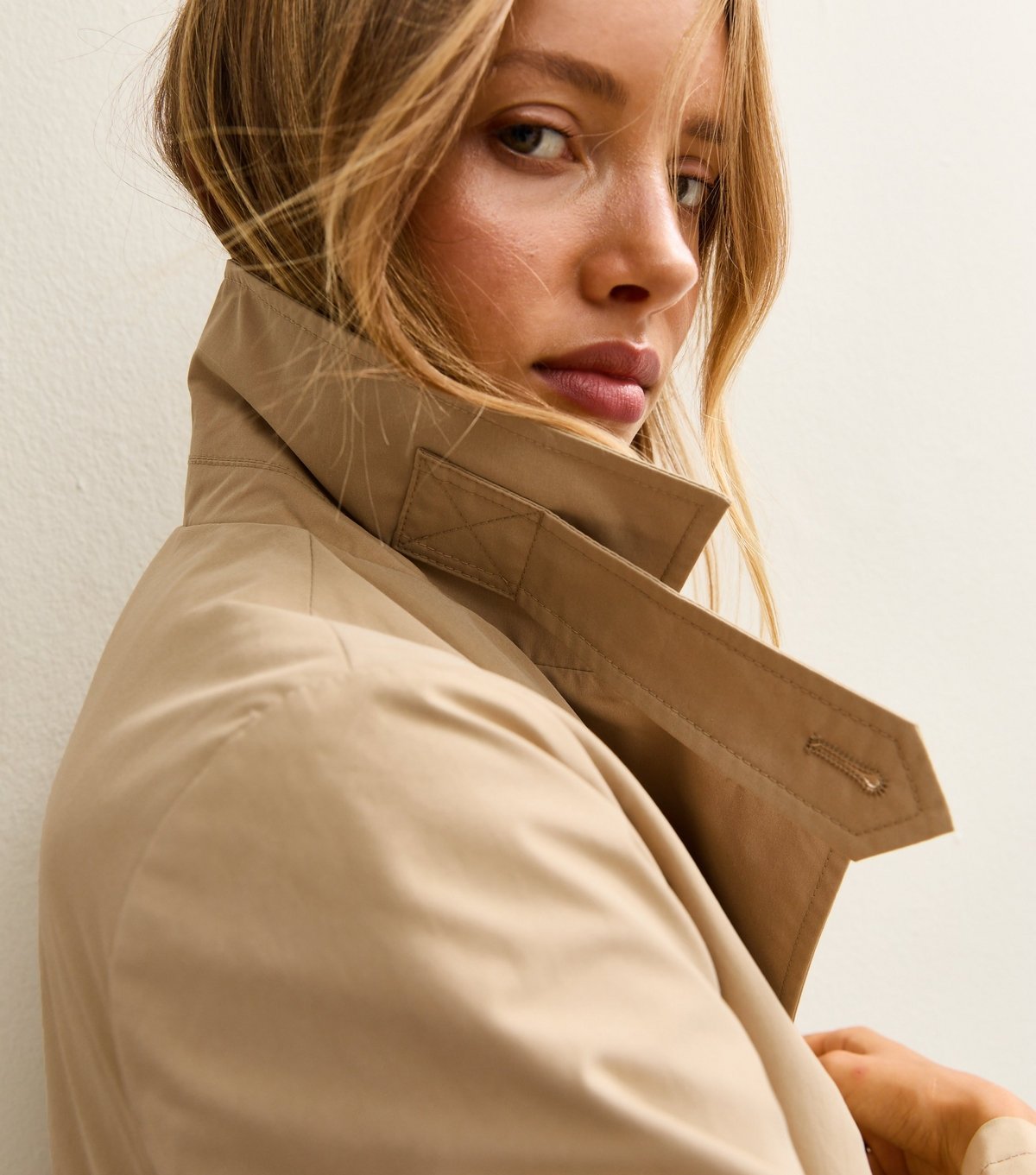 New Look Women's Stone Double Breasted Trench Coat New Look - 2