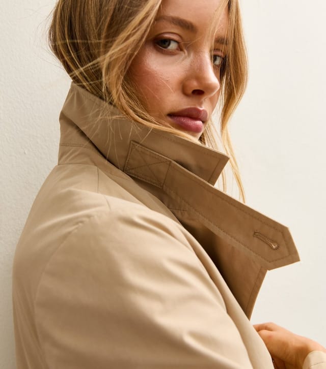 New Look Women's Stone Double Breasted Trench Coat New Look - 2