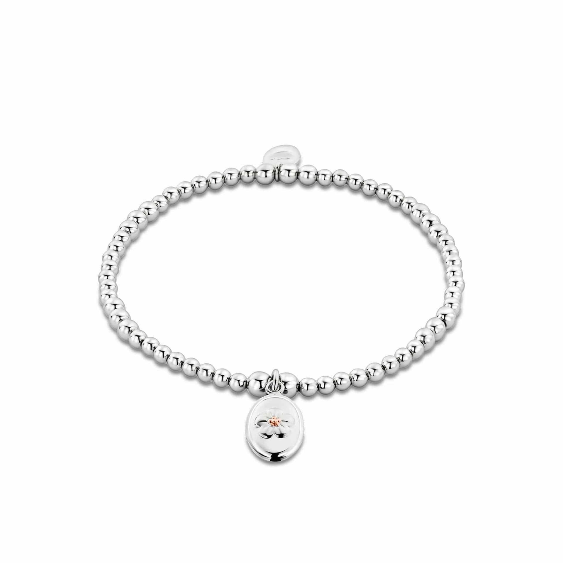 Clogau Clogau Women's Nature's Wonder Sterling Silver Forget-Me-Not Affinity Bracelet in Metallics