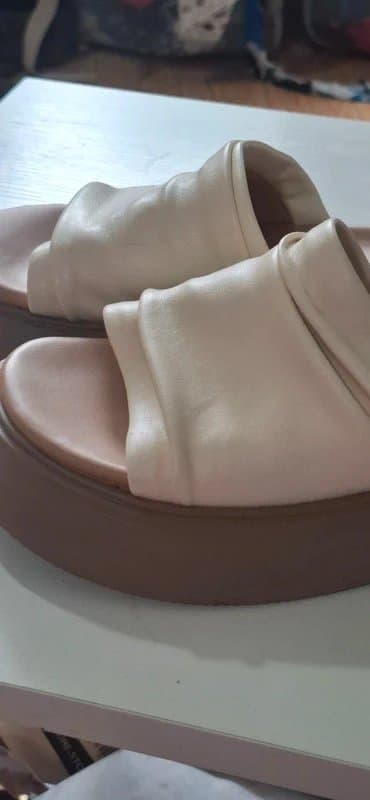 ocandy&studio Ocandy & Studio Chunky Platform Slides / Cream / Fit UK 5 / 6