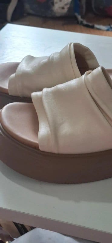 ocandy&studio Ocandy & Studio Chunky Platform Slides / Cream / Fit UK 5 / 6 - 1