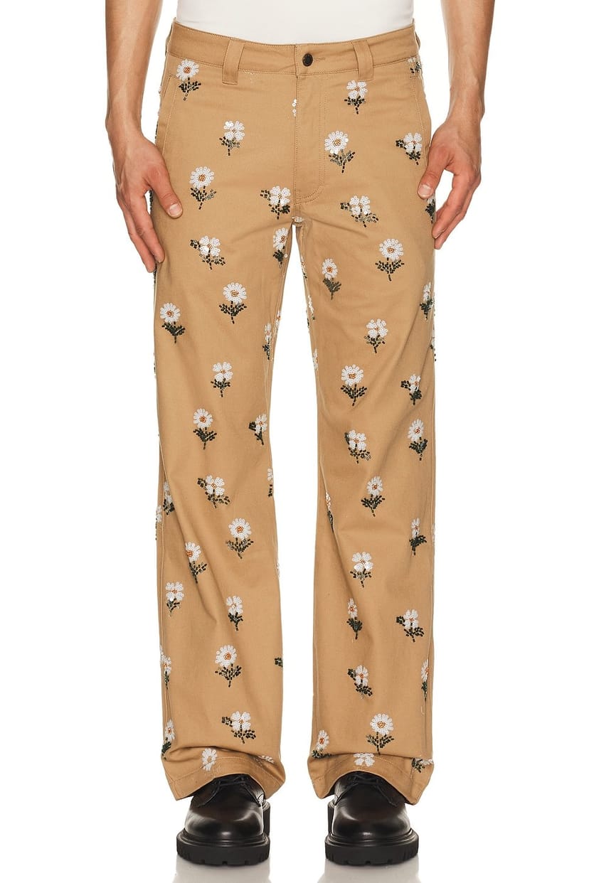 revolve Flowers Beaded Pant - 1