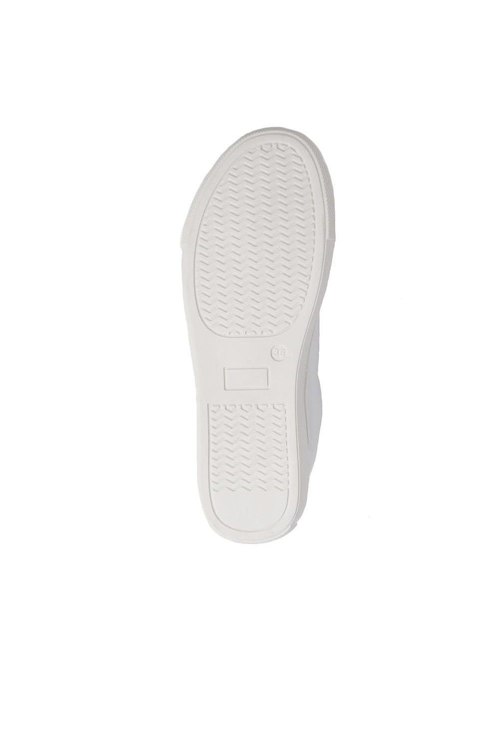 Jones Bootmaker Jones Bootmaker Women's Padova2 Leather Lace-Up Trainers in White - 4