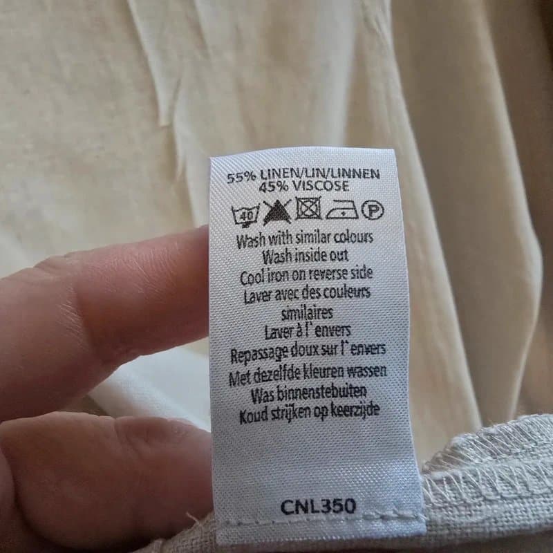 New Look New Look Beige Linen Maxi A Line Skirt Size 16