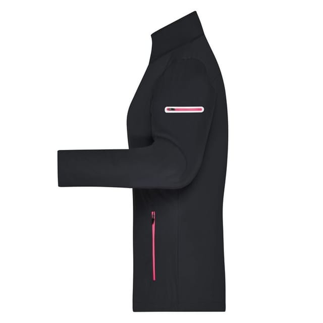 James and Nicholson James and Nicholson Women's Sports Soft Shell Jacket in True Black - 3