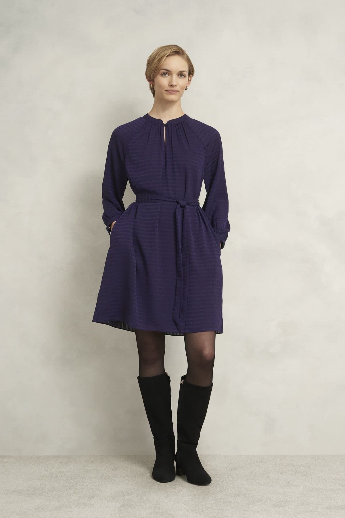 Hobbs London Hobbs London Women's Lori Dress in Aubergine