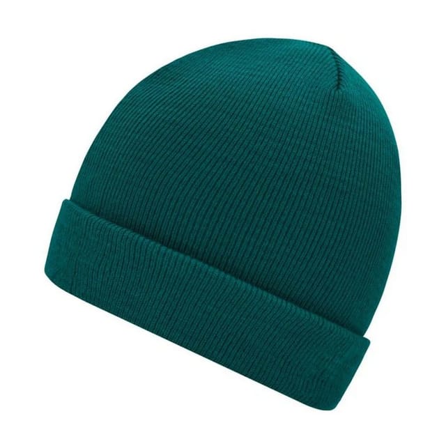 Myrtle Beach Myrtle Beach Men's Knitted Beanie in Dark Green - 2