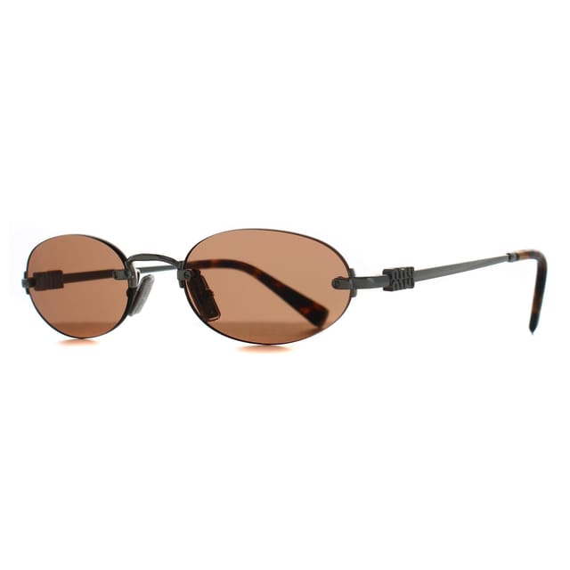 Miu Miu Miu Miu Women's Square Silver Brown MUA54S - 2