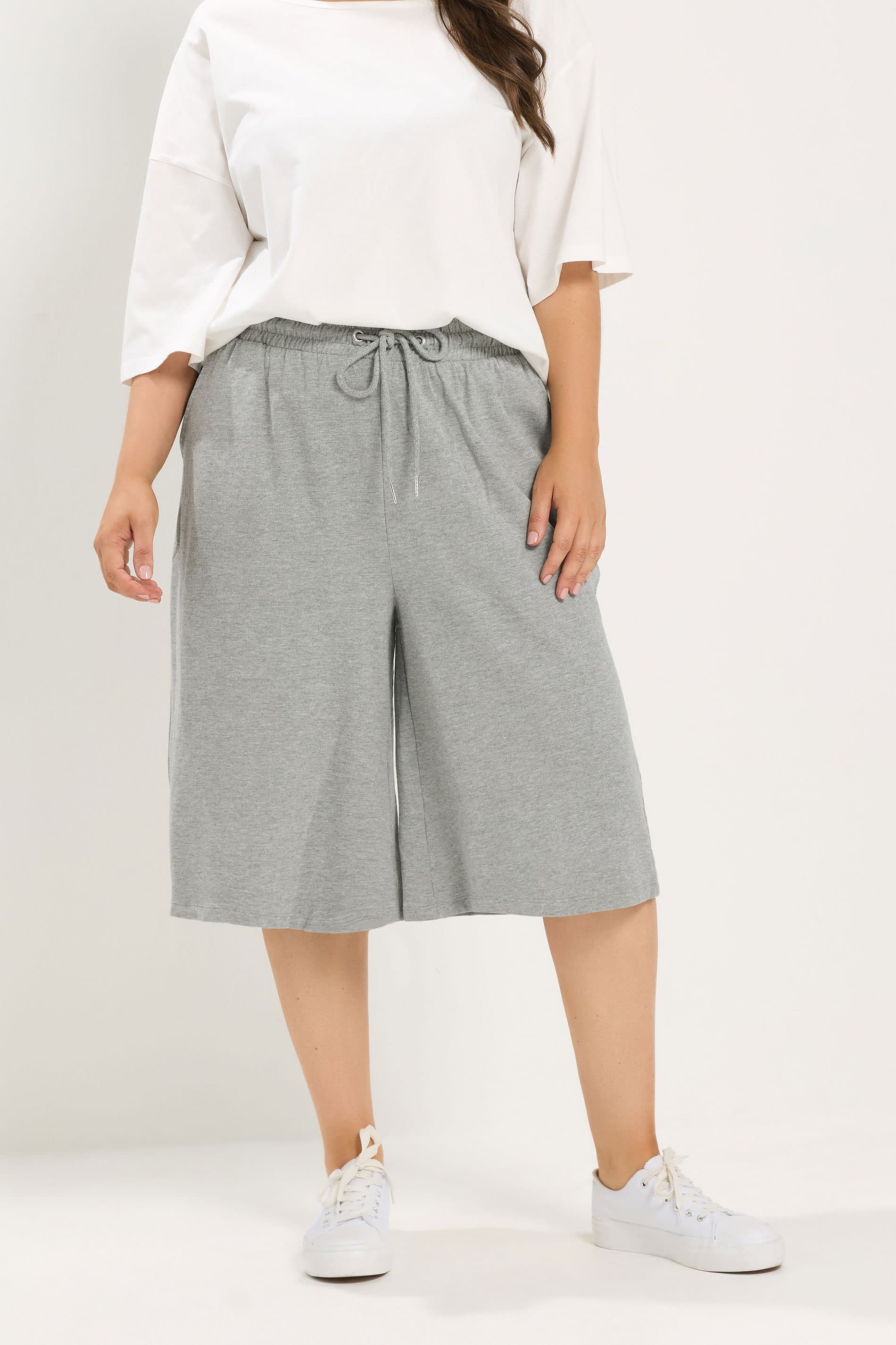 Yours Plus Size Grey Jersey Jorts