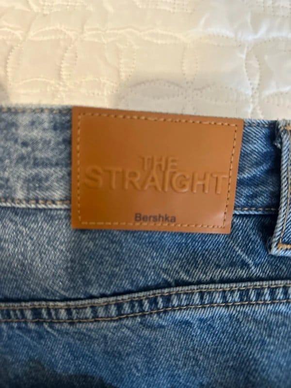 Bershka High Waist Blue Denim Jeans