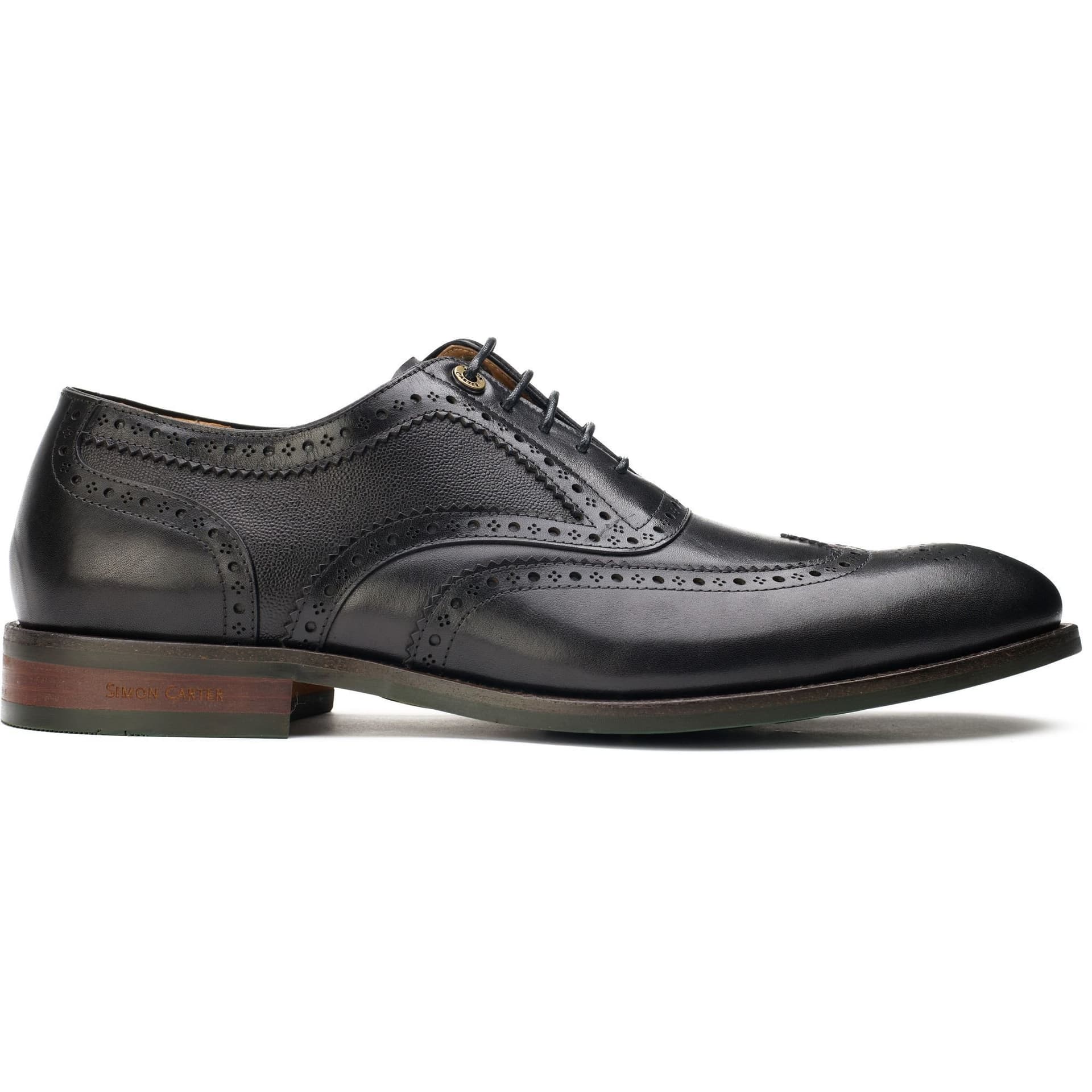 Simon Carter SIMON CARTER Men's Diplodocus Brogue Shoes in Black
