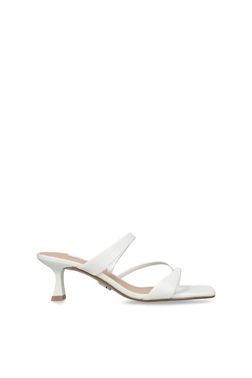 Steve Madden Steve Madden White Leather Heels in White