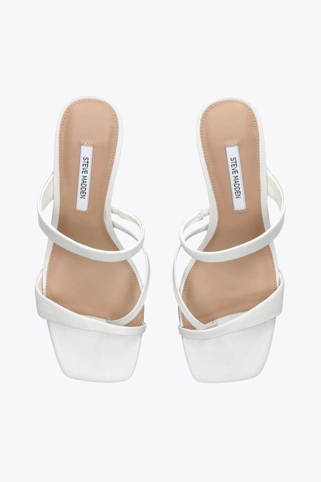 Steve Madden STEVE MADDEN Women's 'Ajay White' Leather Heels in White - 2