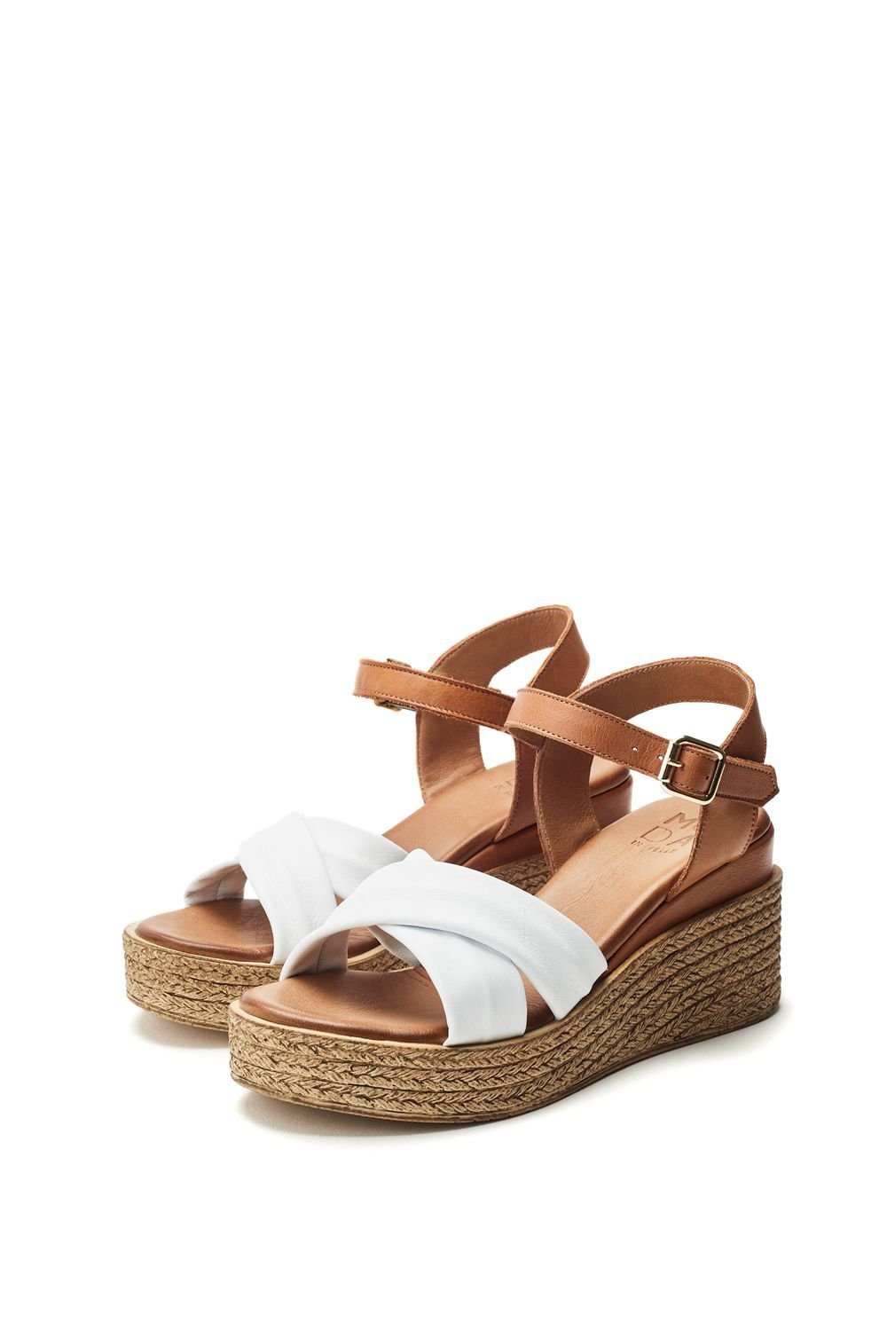 Moda In Pelle Moda In Pelle Women's 'Kona' Leather Wedges in White - 2