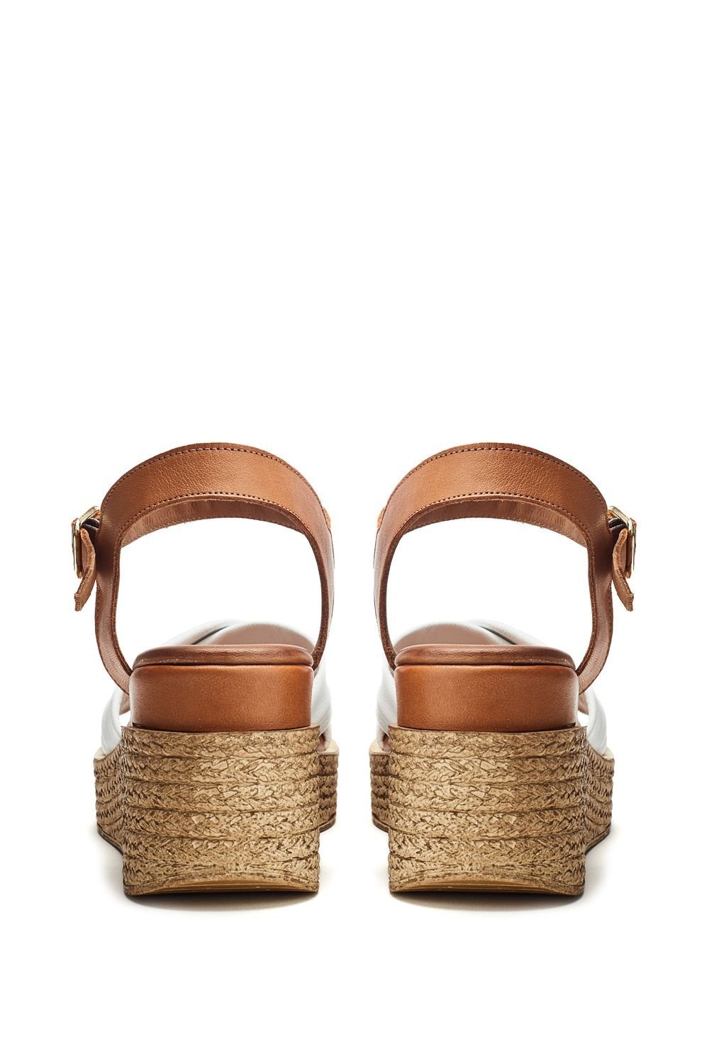 Moda In Pelle Moda In Pelle Women's 'Kona' Leather Wedges in White - 3