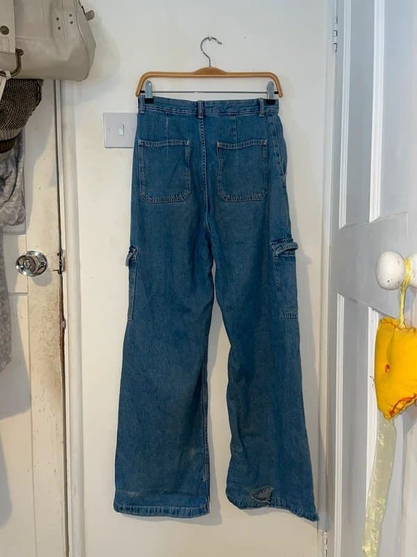 Bershka Bershka cargo denim pants