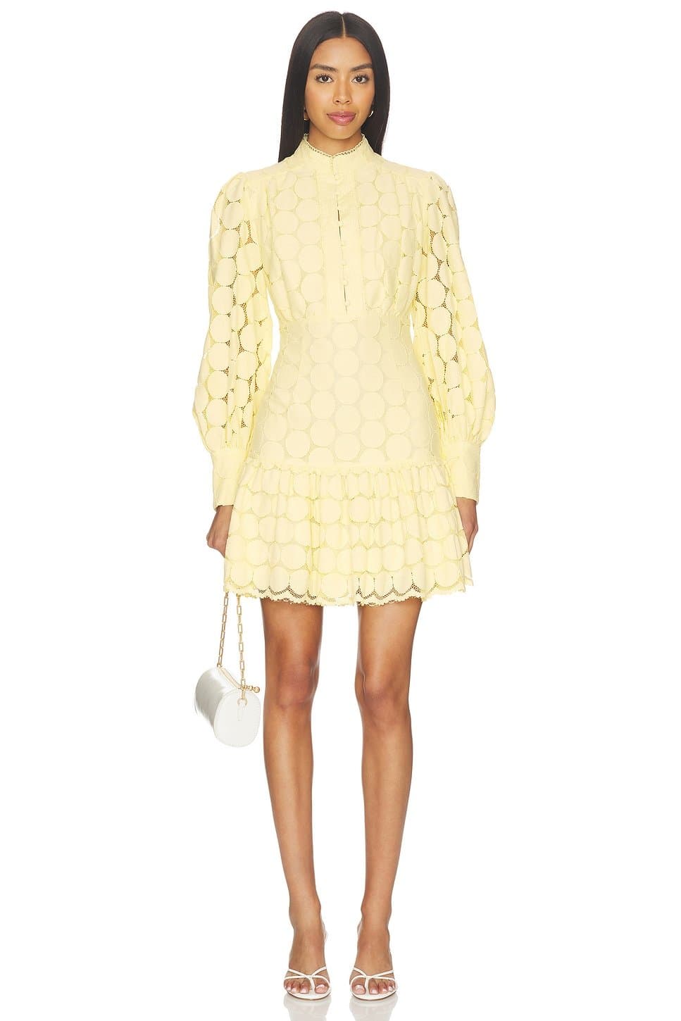 revolve Remy Spot Lace Mini Dress