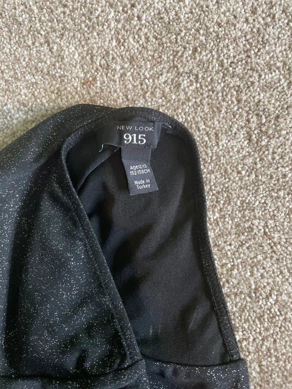 New Look Halter neck glittery party top