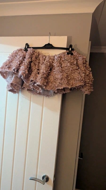 ASOS Rose Satin Bardot Corset Top