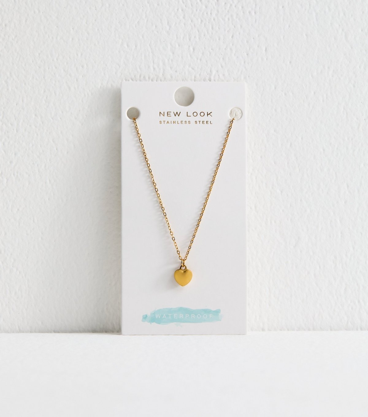 New Look Gold Tone Waterproof Heart Pendant Necklace New Look - 3