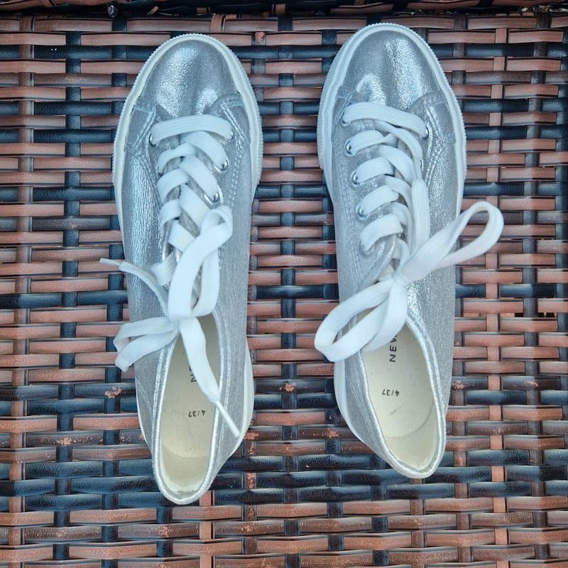 New Look New Look silver laced pumps size 4/37
