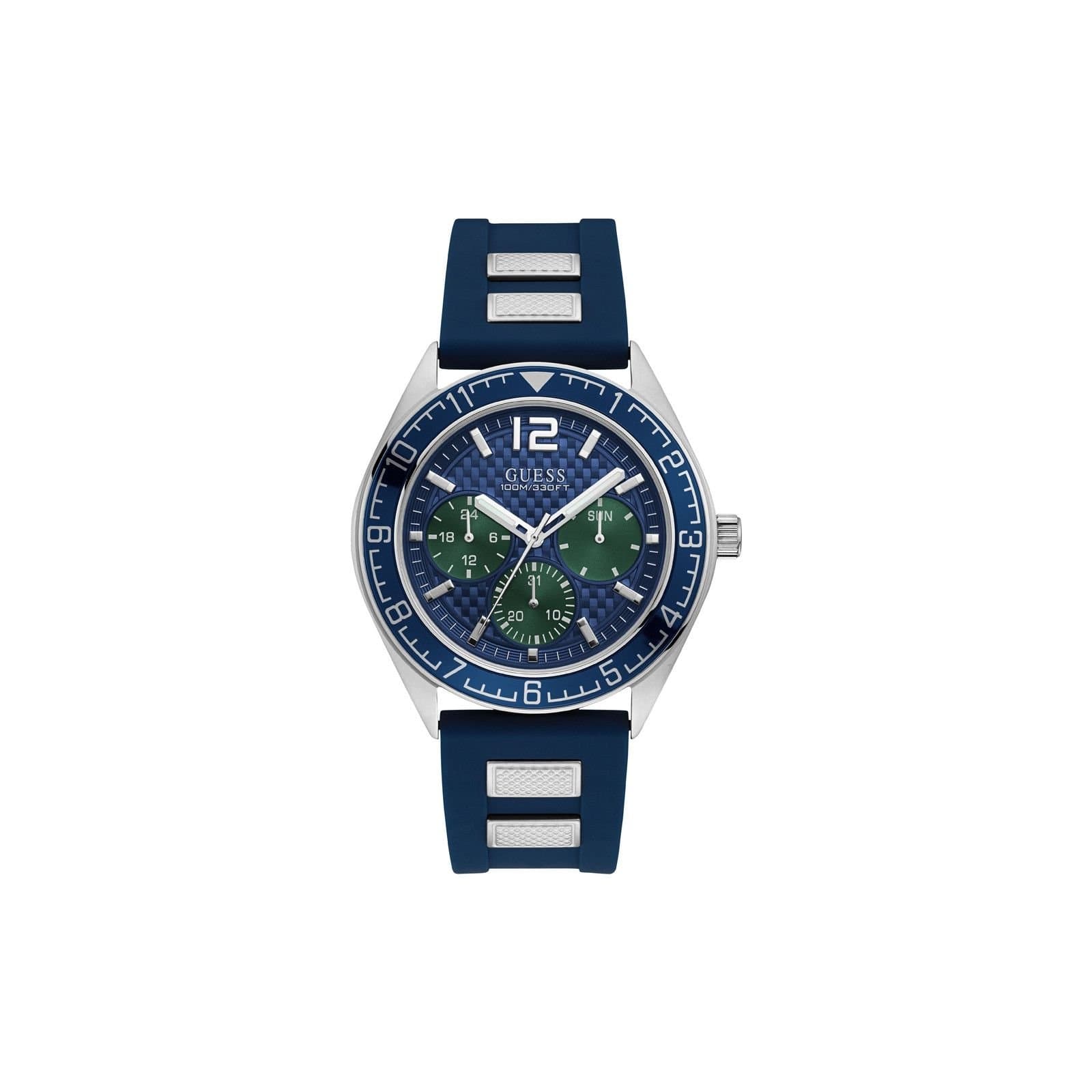 GUESS Guess Men's W1167G1 Pacific 46mm Quartz Watch in Blue