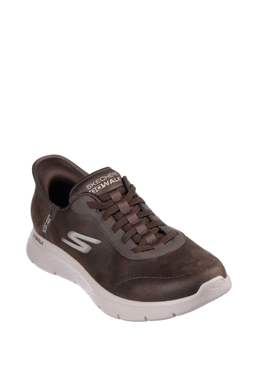 Skechers Skechers Men's GO WALK Flex Smooth Motion Trainer in Brown - 2