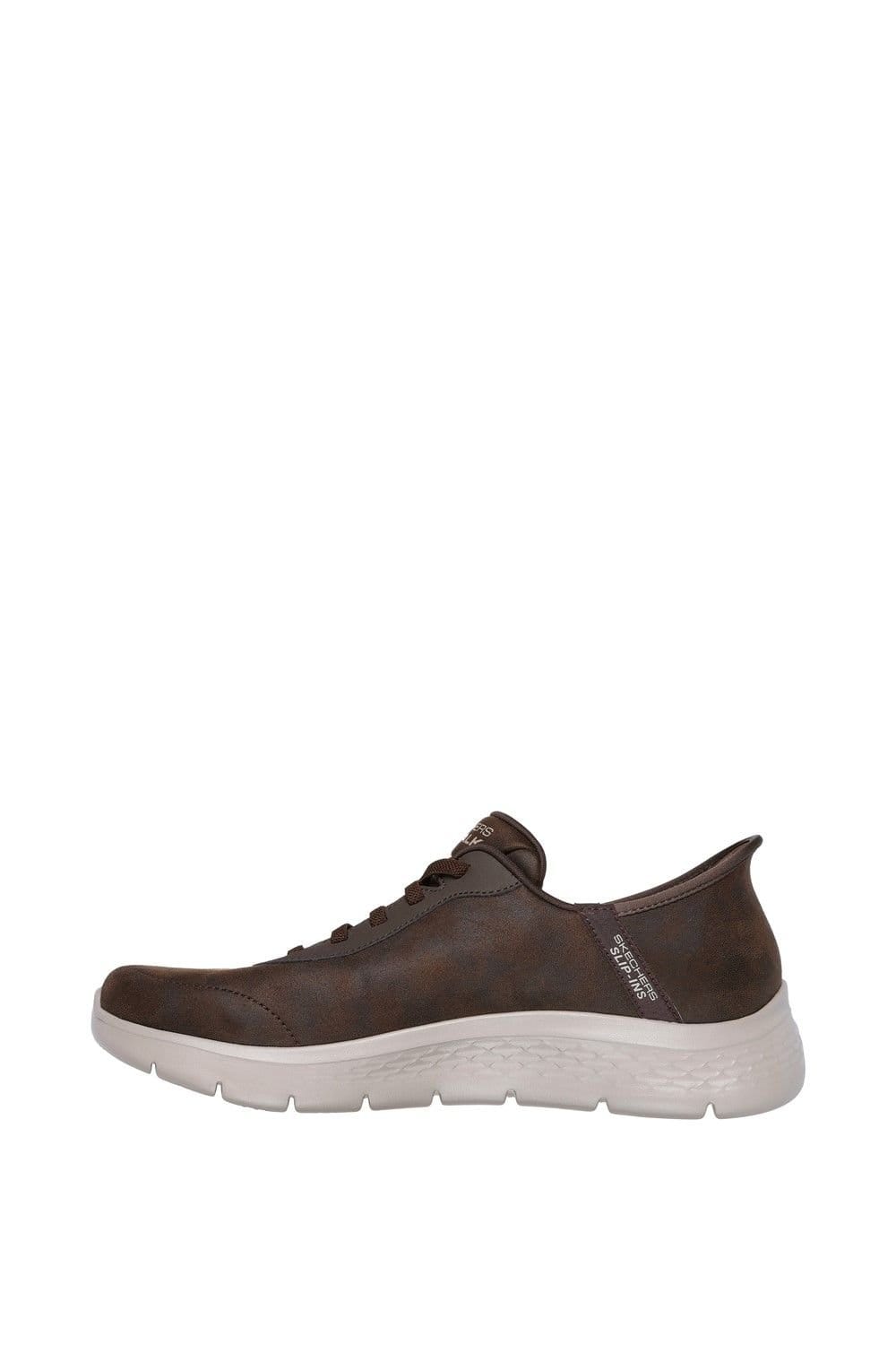 Skechers Skechers Men's GO WALK Flex Smooth Motion Trainer in Brown - 4