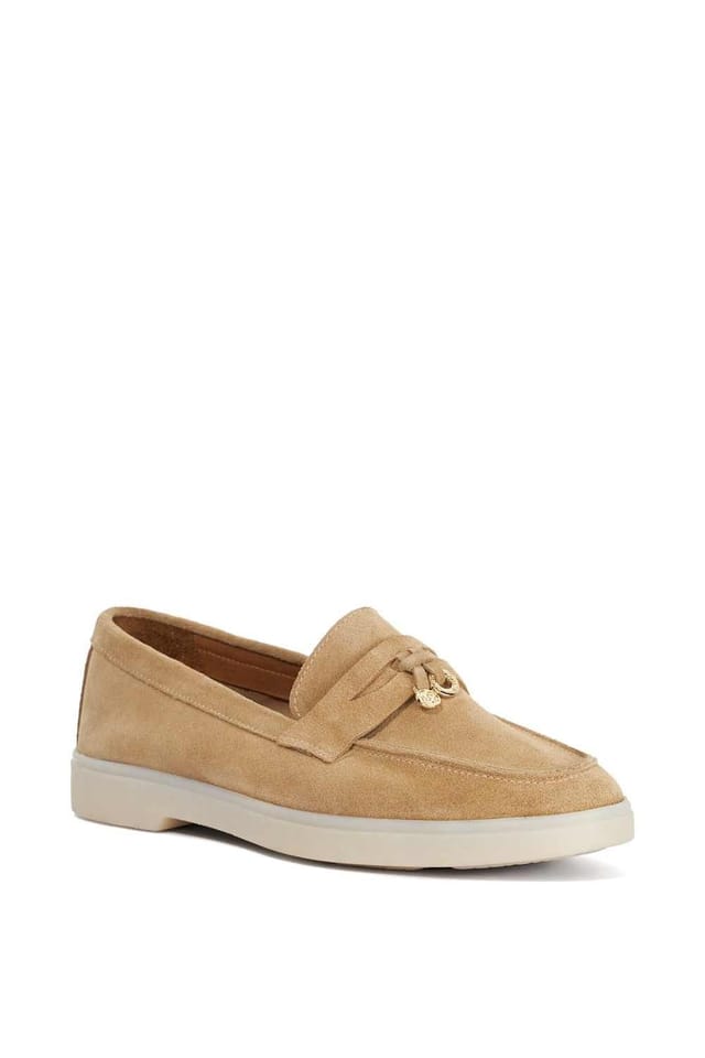 Dune London Dune London Women's 'Grinning' Suede Loafers in Natural - 2