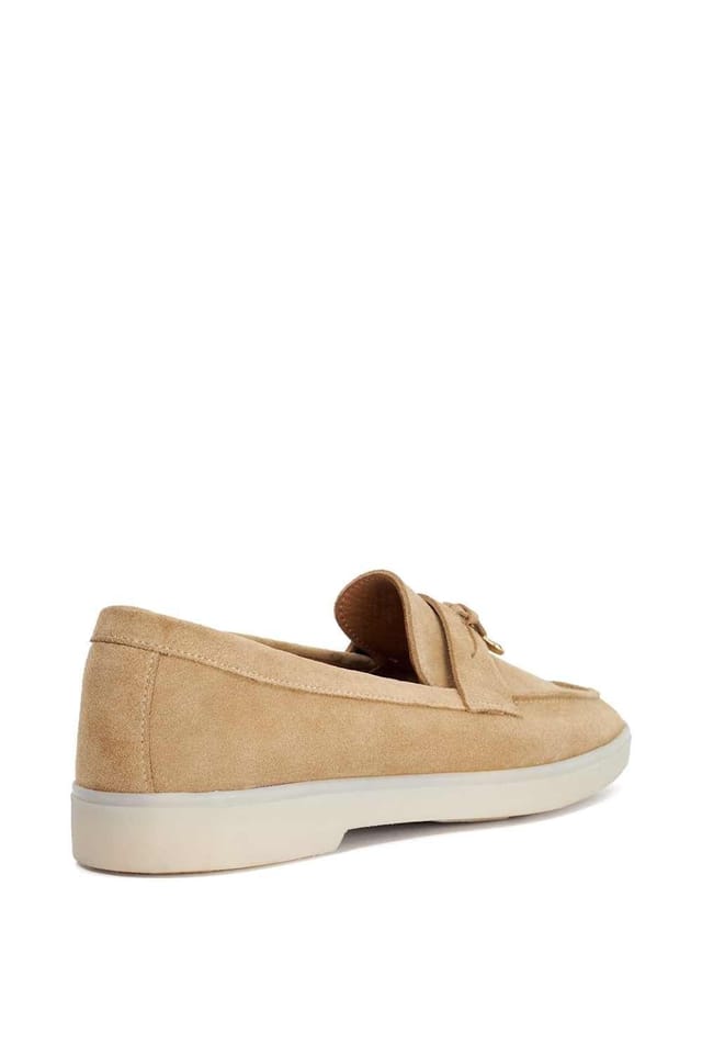 Dune London Dune London Women's 'Grinning' Suede Loafers in Natural - 3