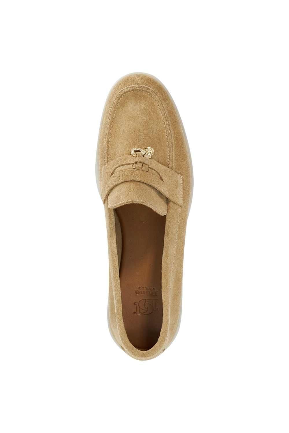 Dune London Dune London Women's 'Grinning' Suede Loafers in Natural - 4