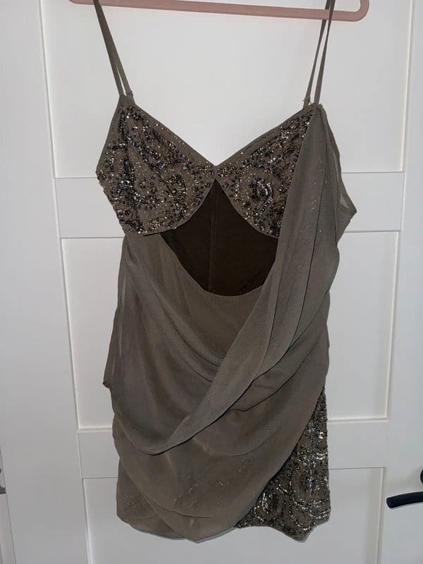 ASOS ASOS Brown Embellished Mini Dress - 1