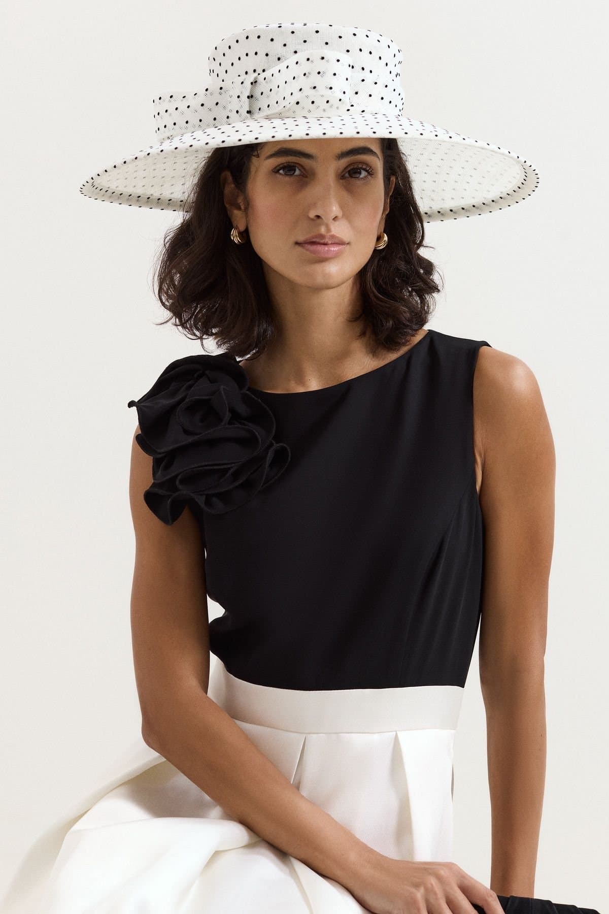 Phase Eight Phase Eight Women's Wide Brim Occasion Hat in White