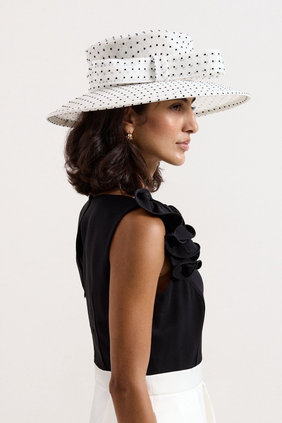 Phase Eight Phase Eight Women's Wide Brim Occasion Hat in White - 4