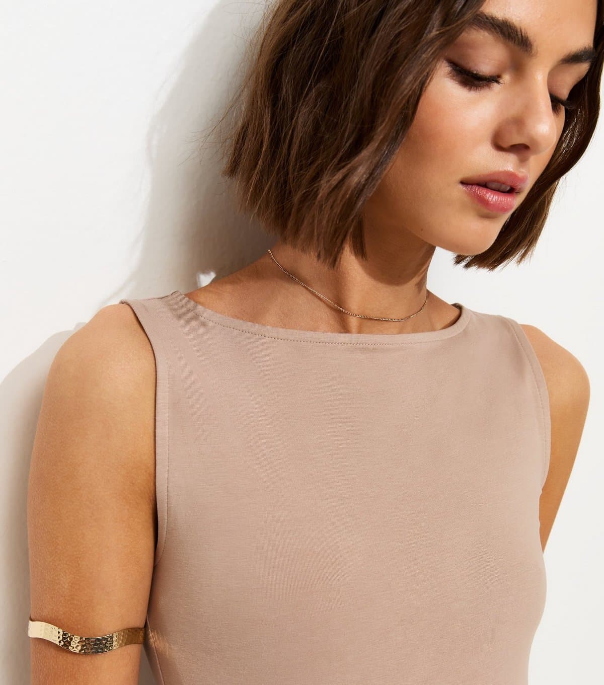 New Look New Look Mink Slash Neck Vest Top