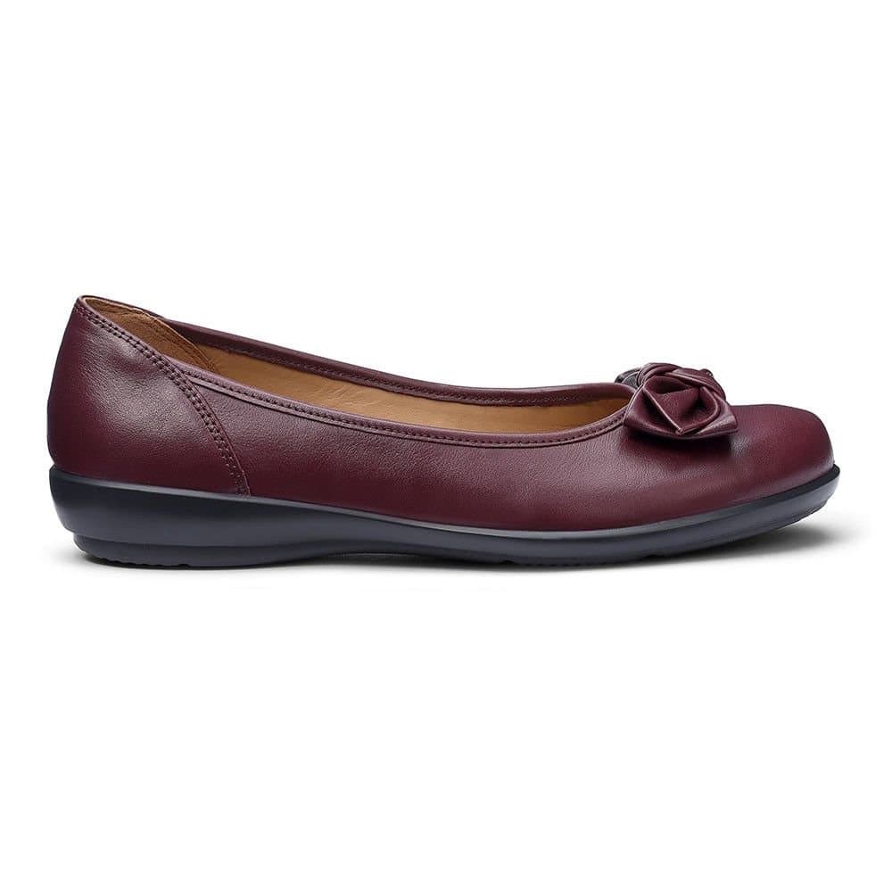 Hotter Hotter Women's 'Jewel' Ballerina Pumps in Maroon