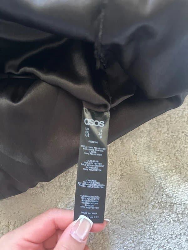 ASOS Asos Leopard Lether Skirt