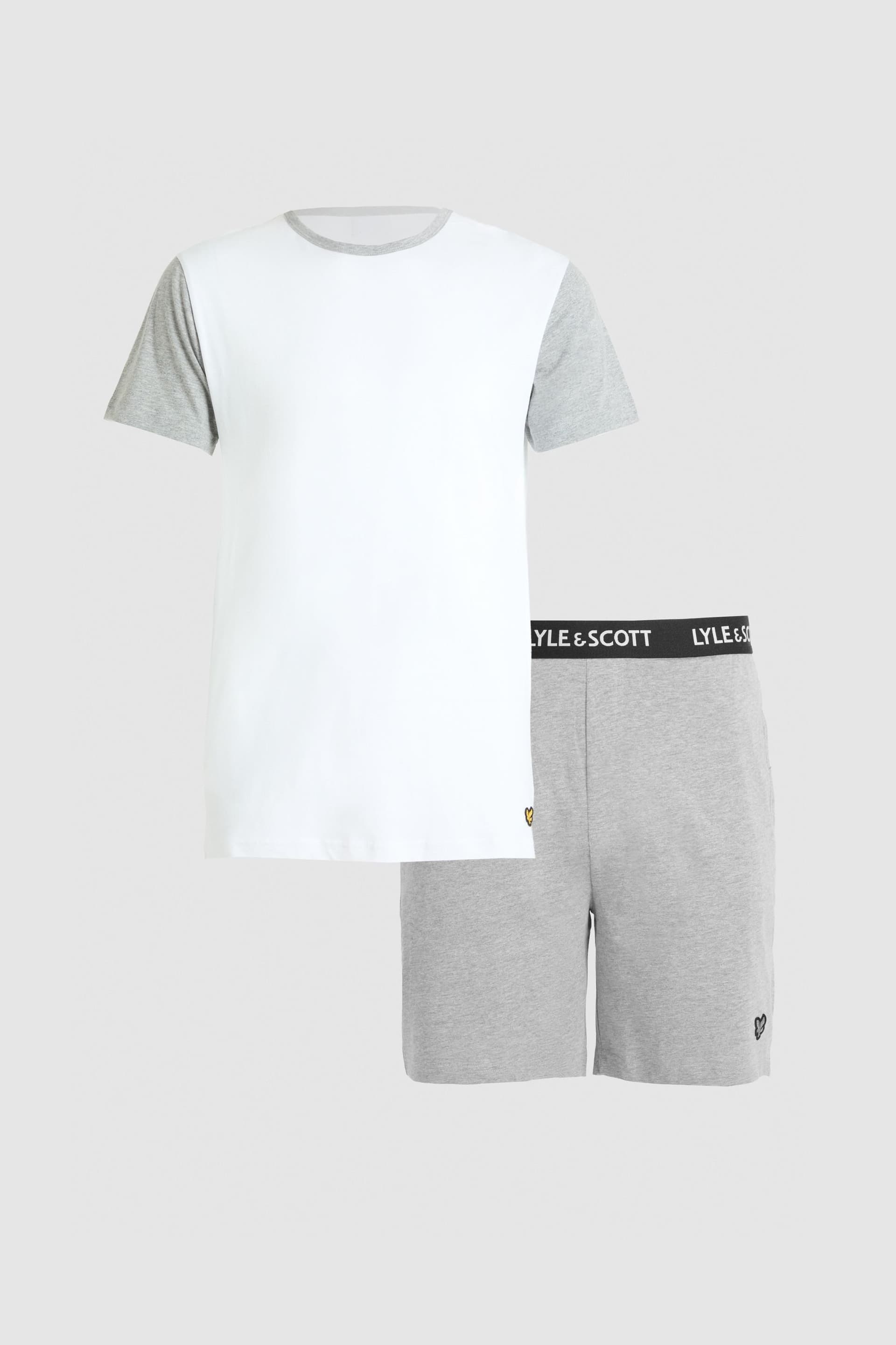 Lyle & Scott Lyle & Scott Men's Mccartney Lounge Set Bright White / Grey Marl