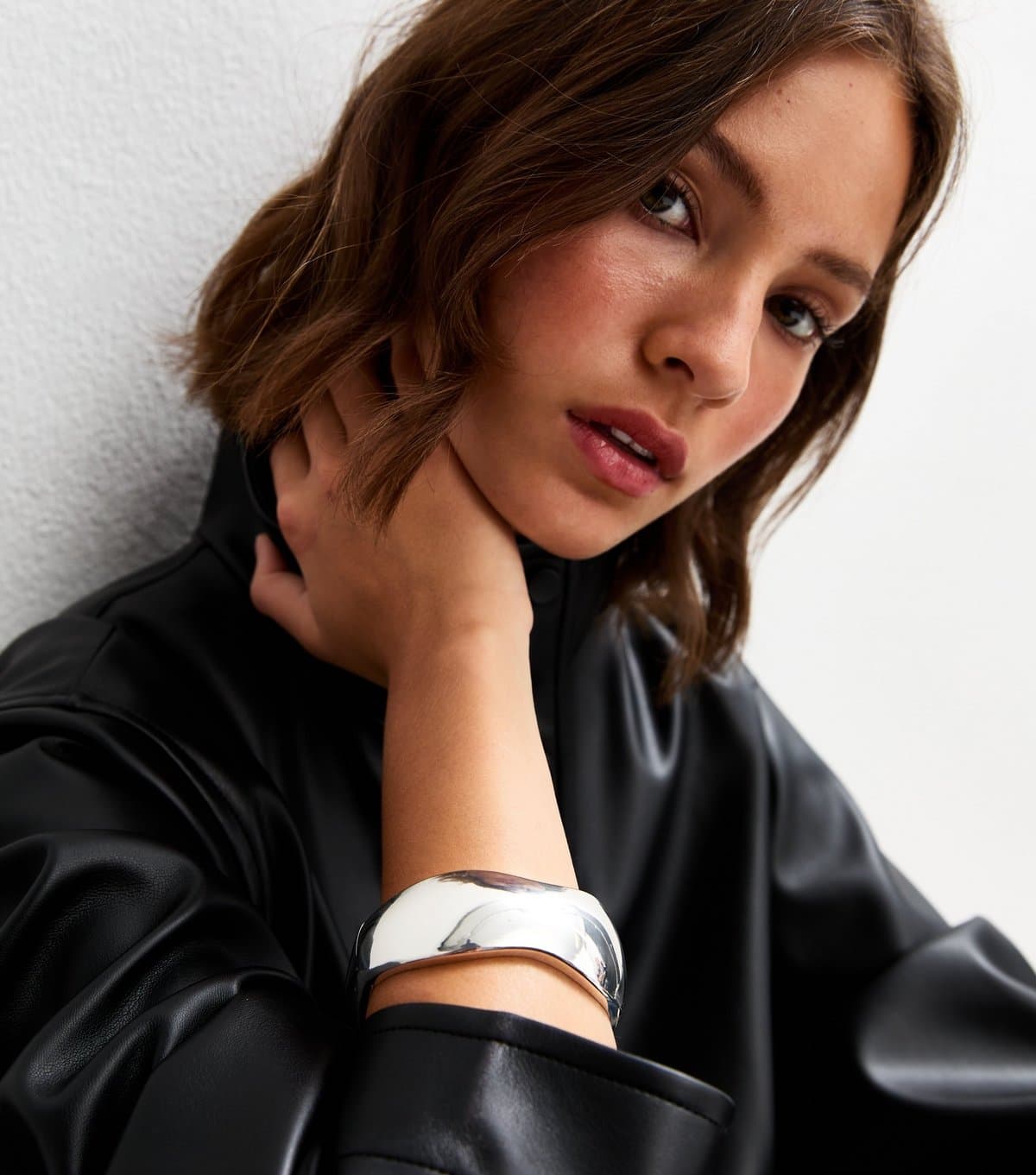 New Look Silver Tone Sculptural Cuff New Look