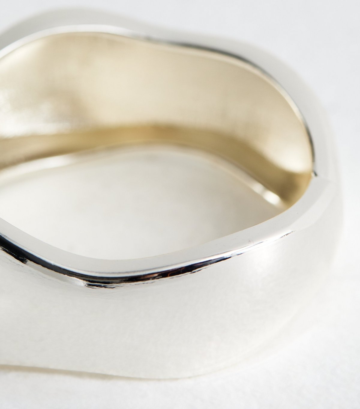 New Look Silver Tone Sculptural Cuff New Look - 4